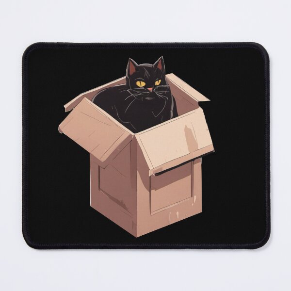 Item preview, cat box and cat litter box: Cat in box or Cardboard box designed and sold by The  Knick Knack Nook.