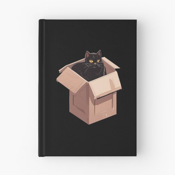 Item preview, cat box and cat litter box: Cat in box or Cardboard box designed and sold by The  Knick Knack Nook.