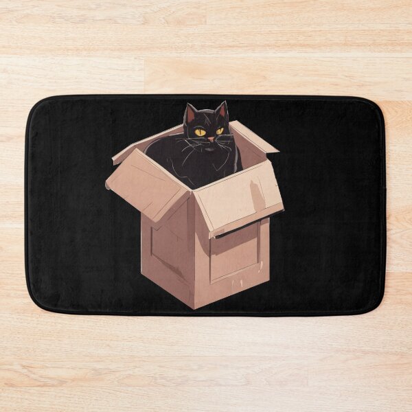 Item preview, cat box and cat litter box: Cat in box or Cardboard box designed and sold by The  Knick Knack Nook.