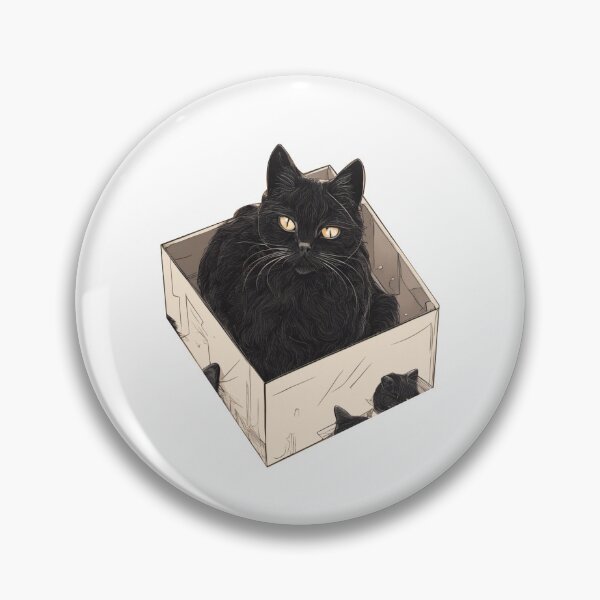 Item preview, Cat litter box and cat box sitting on cardboard box: Cat in box designed and sold by The  Knick Knack Nook.