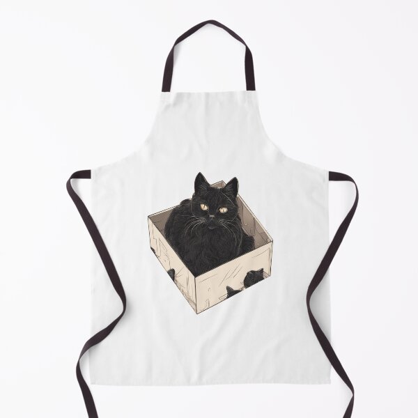 Item preview, Cat litter box and cat box sitting on cardboard box: Cat in box designed and sold by The Knick Knack Nook.