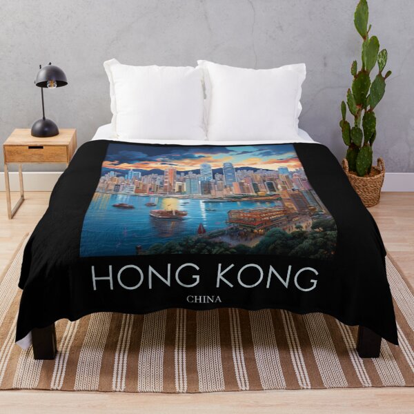 Item preview, A Pop Art Travel Print of Hong Kong - China designed and sold by StudioRedKoala.