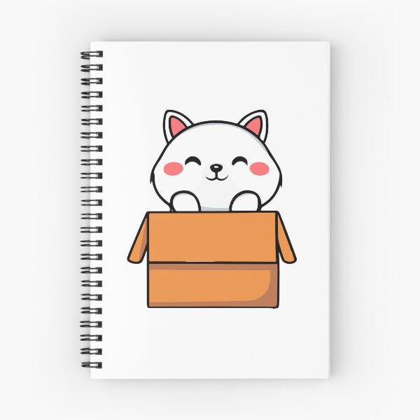 Item preview, cat box and cat litter box: Cat in box or Cardboard box designed and sold by The  Knick Knack Nook.