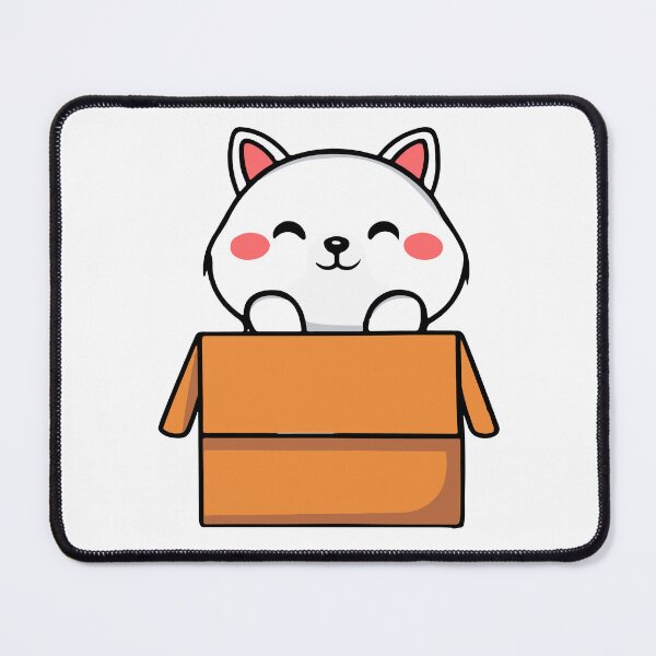 Item preview, cat box and cat litter box: Cat in box or Cardboard box designed and sold by The  Knick Knack Nook.