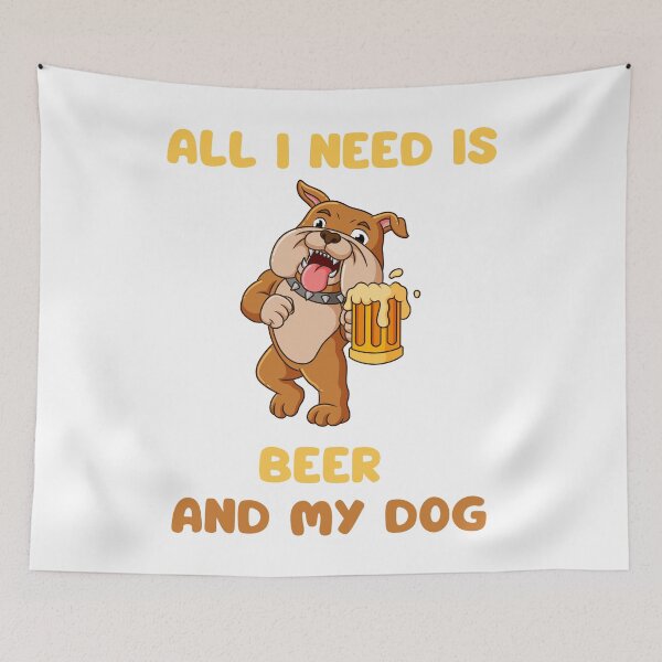 Item preview, All I need is beer and my dog designed and sold by Gilpro Designs.