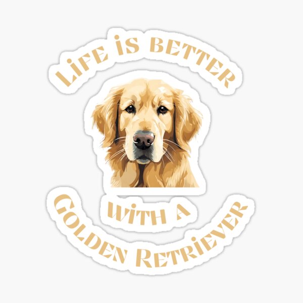 Item preview, Das Leben ist besser mit einem Golden Retriever-Hundeliebhaber-Geschenk designed and sold by Golden-Heaven.