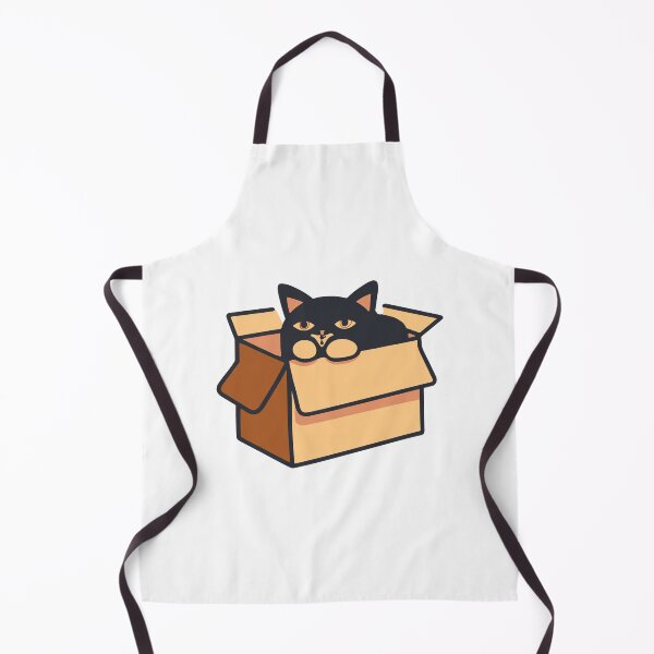 Item preview, Cat litter box and cat box sitting on cardboard box: Cat in box designed and sold by The Knick Knack Nook.