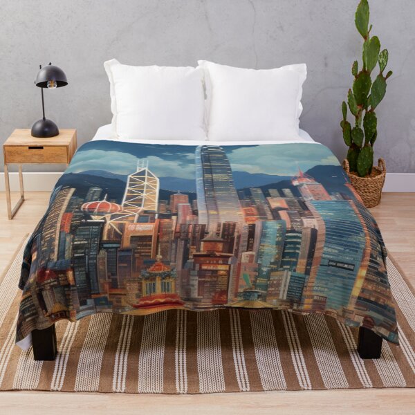 Item preview, A Pop Art Travel Print of Hong Kong - China designed and sold by StudioRedKoala.