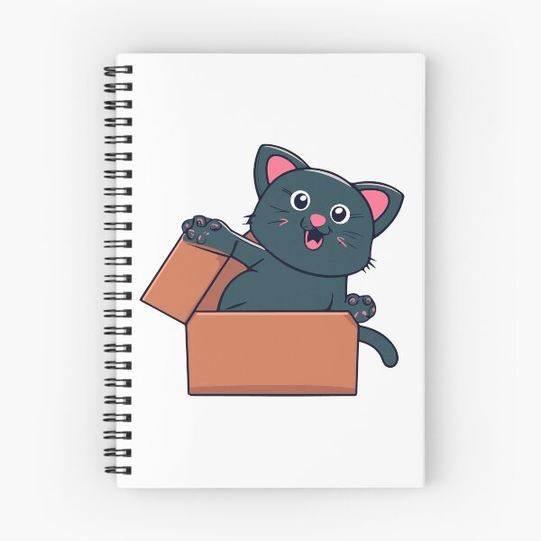 Item preview, cat box and cat litter box: Cat in box or Cardboard box designed and sold by The  Knick Knack Nook.