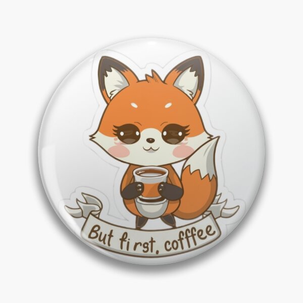 Item preview, Fox but first, coffee designed and sold by Gizabella.