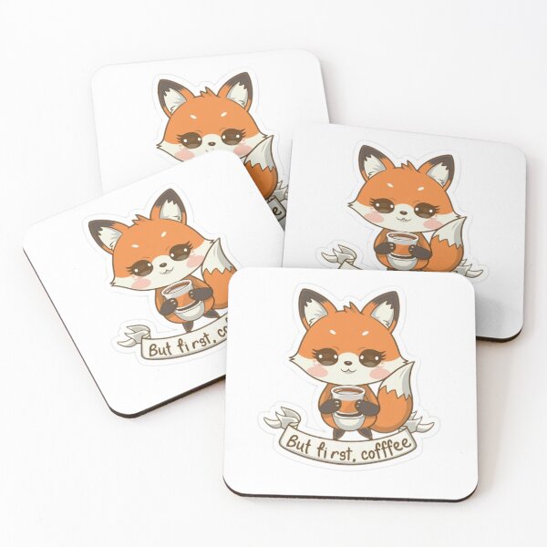 Item preview, Fox but first, coffee designed and sold by Gizabella.