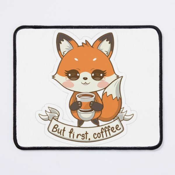 Item preview, Fox but first, coffee designed and sold by Gizabella.