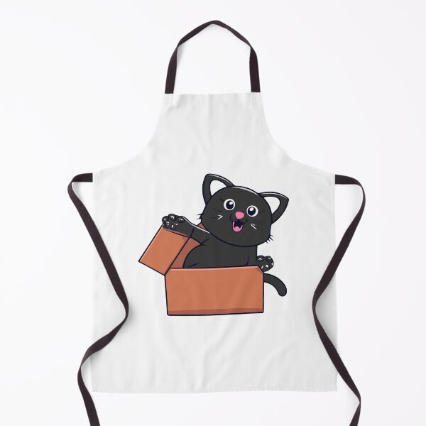 Item preview, Cat litter box and cat box sitting on cardboard box: Cat in box designed and sold by The Knick Knack Nook.