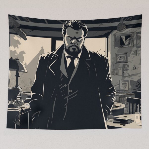 Item preview, Visions of Orson: A Cinematic Tapestry Inspired by Orson Welles Fanart designed and sold by BeerBot.