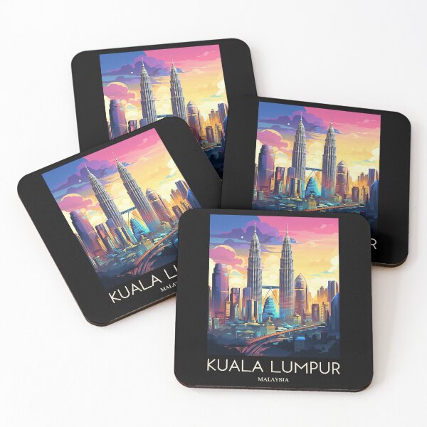 Item preview, A Pop Art Travel Print of Kuala Lumpur - Malaysia  designed and sold by StudioRedKoala.