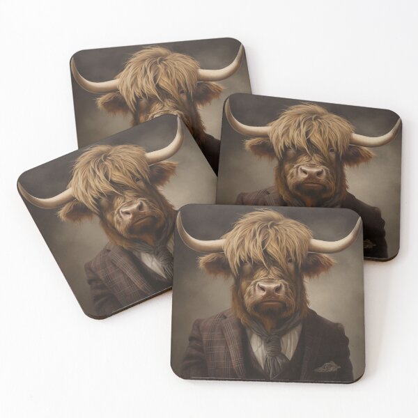 Item preview, Dapper Highland Cow designed and sold by Modern-Classic.