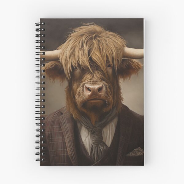 Item preview, Dapper Highland Cow designed and sold by Modern-Classic.