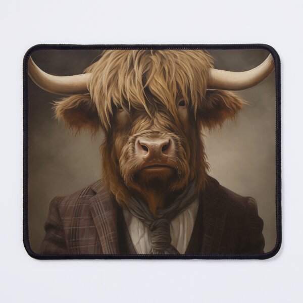 Item preview, Dapper Highland Cow designed and sold by Modern-Classic.