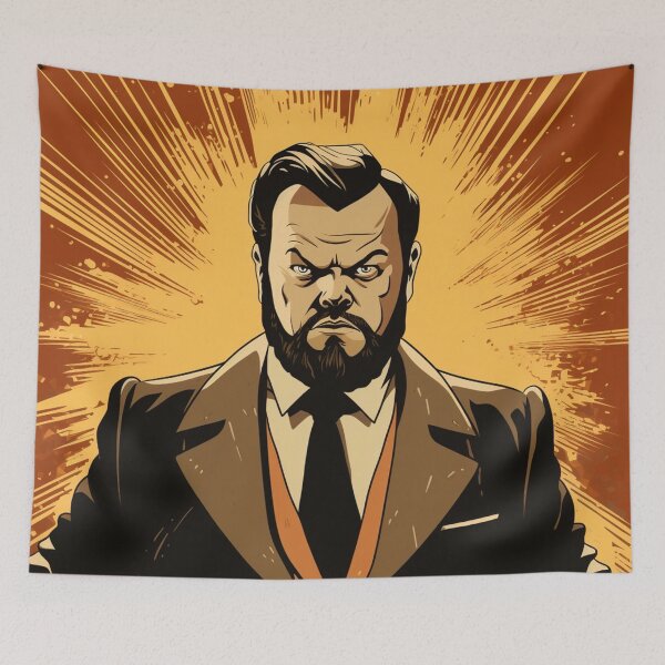 Item preview, Visions of Orson: A Cinematic Tapestry Inspired by Orson Welles Fanart designed and sold by BeerBot.