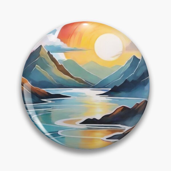 Item preview, Abstract Landscapes: Artistic Renditions of Sun, Clouds, and Rivers (256) designed and sold by WASjourney.
