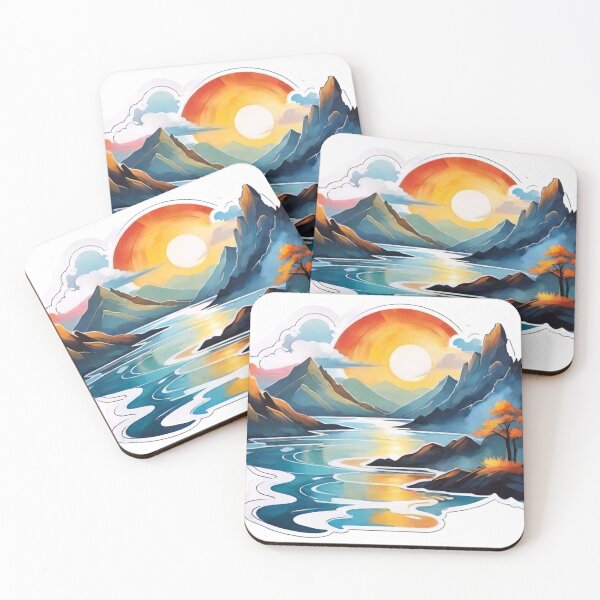 Item preview, Abstract Landscapes: Artistic Renditions of Sun, Clouds, and Rivers (256) designed and sold by WASjourney.