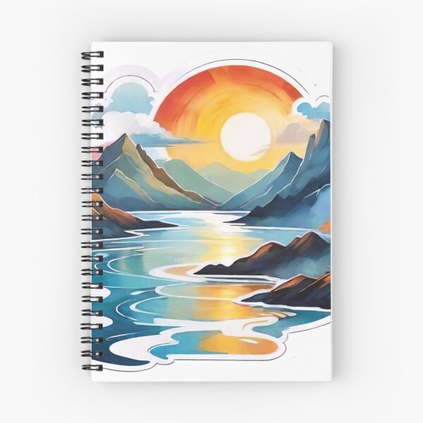 Item preview, Abstract Landscapes: Artistic Renditions of Sun, Clouds, and Rivers (256) designed and sold by WASjourney.