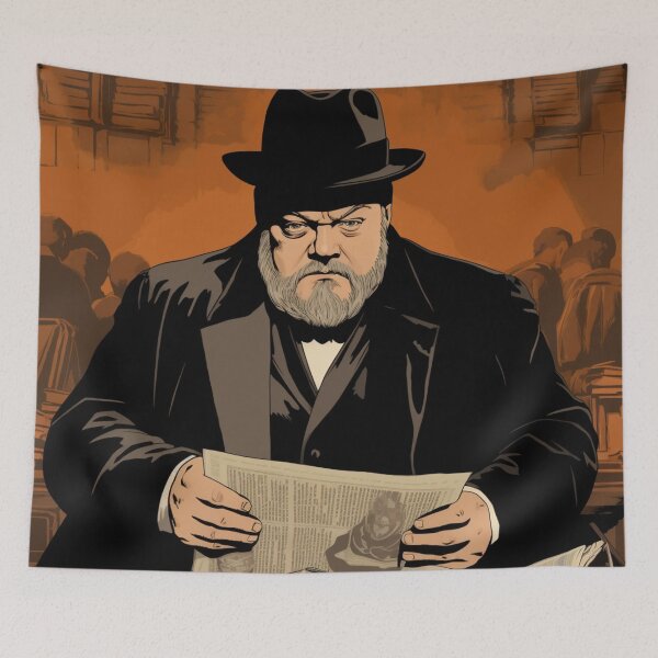 Item preview, Visions of Orson: A Cinematic Tapestry Inspired by Orson Welles Fanart designed and sold by BeerBot.