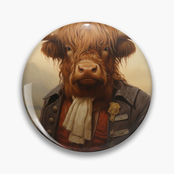 Item preview, Sir Highland Cow in Dapper Attire designed and sold by Modern-Classic.