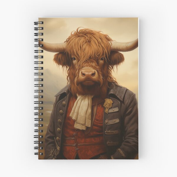 Item preview, Sir Highland Cow in Dapper Attire designed and sold by Modern-Classic.