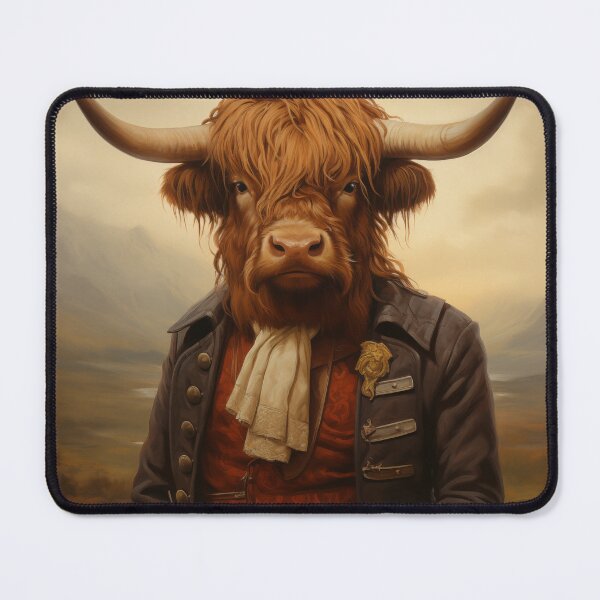 Item preview, Sir Highland Cow in Dapper Attire designed and sold by Modern-Classic.