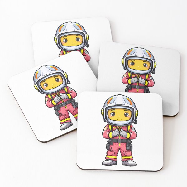 Item preview, Young Hero in Gear - Child First Responder Illustration designed and sold by NovaGenArt.