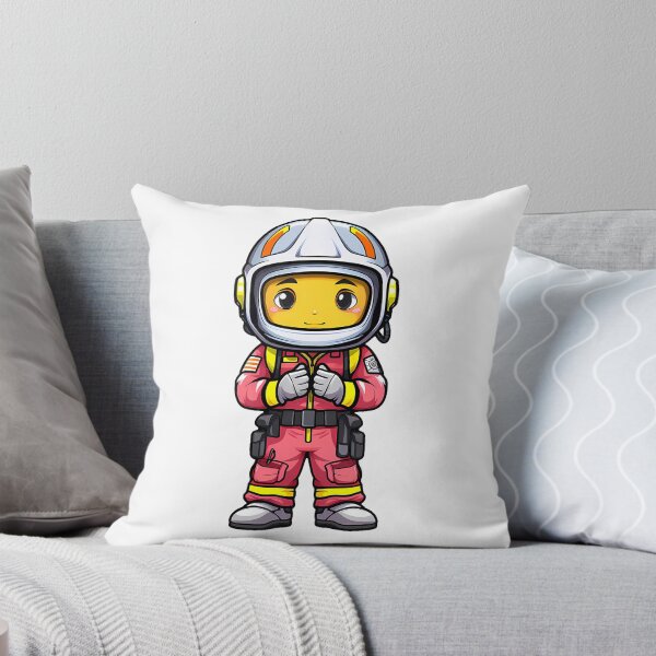 Item preview, Young Hero in Gear - Child First Responder Illustration designed and sold by NovaGenArt.