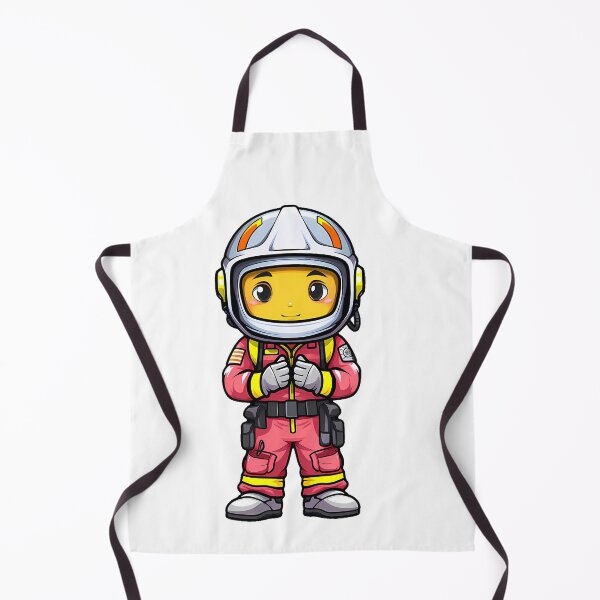 Item preview, Young Hero in Gear - Child First Responder Illustration designed and sold by NovaGenArt.