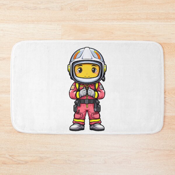 Item preview, Young Hero in Gear - Child First Responder Illustration designed and sold by NovaGenArt.
