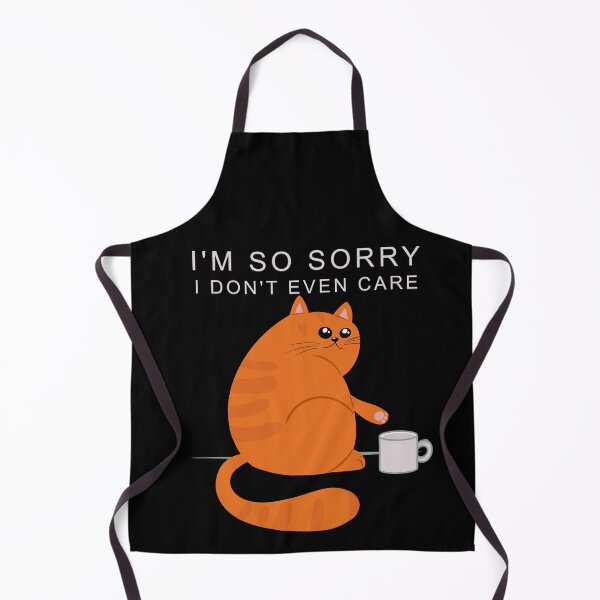 Item preview, I'm So Sorry I Don't Even Care Mean Red Cat  designed and sold by CANDYFrog.