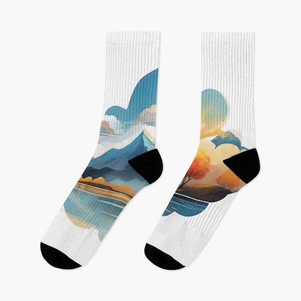 Item preview, Aesthetic Abstractions: Surreal Impressions of Lakes and Skies (258) designed and sold by WASjourney.