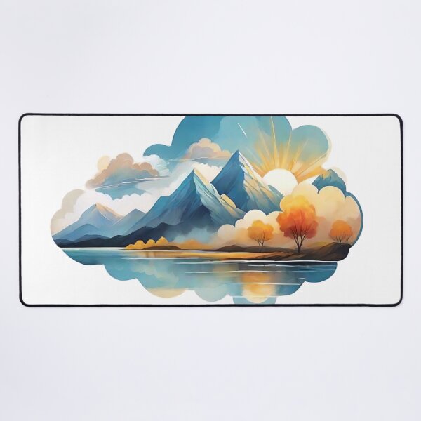 Item preview, Aesthetic Abstractions: Surreal Impressions of Lakes and Skies (258) designed and sold by WASjourney.