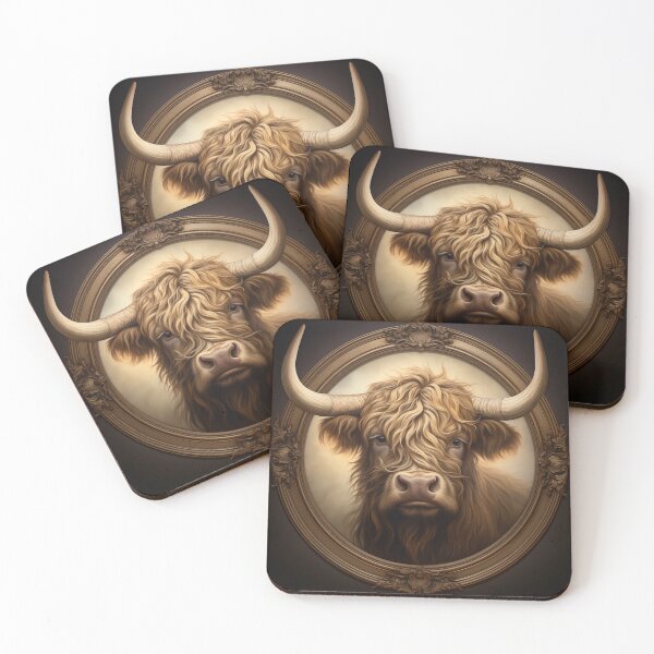 Item preview, Majestic Highland Cow Portrait designed and sold by Modern-Classic.