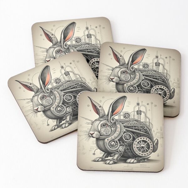 Item preview, Technical drawing of a mechanical hare designed and sold by LuckyFamily.