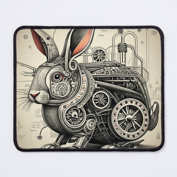 Item preview, Technical drawing of a mechanical hare designed and sold by LuckyFamily.