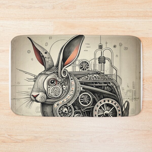 Item preview, Technical drawing of a mechanical hare designed and sold by LuckyFamily.