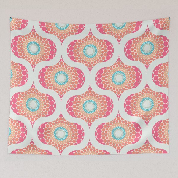 Item preview, Radiant Sunset on Sea Dot Mandala Ogee designed and sold by Triplicate Limited.