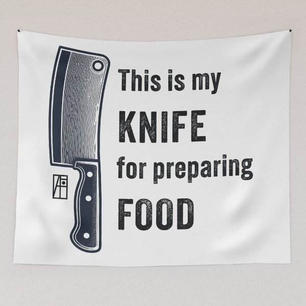 Item preview, This is my KNIFE for preparing FOOD - Knife enthusiast - I love food designed and sold by ArtProjectShop.