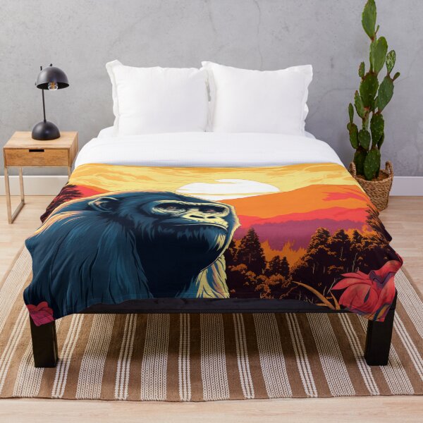 Artikelvorschau, A Pop Art Travel Print of Bwindi Impenetrable National Park - Uganda  entworfen und verkauft von StudioRedKoala.