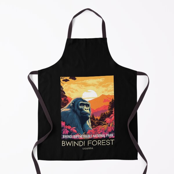 Item preview, A Pop Art Travel Print of Bwindi Impenetrable National Park - Uganda  designed and sold by StudioRedKoala.