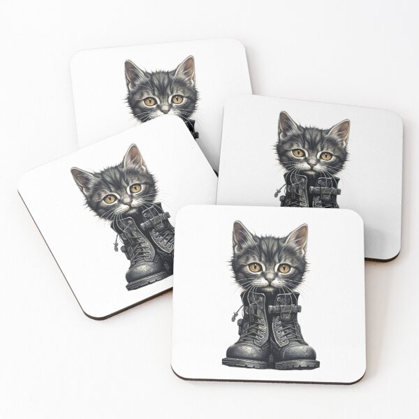 Item preview, Kitten in boots designed and sold by LazyLifestyle.