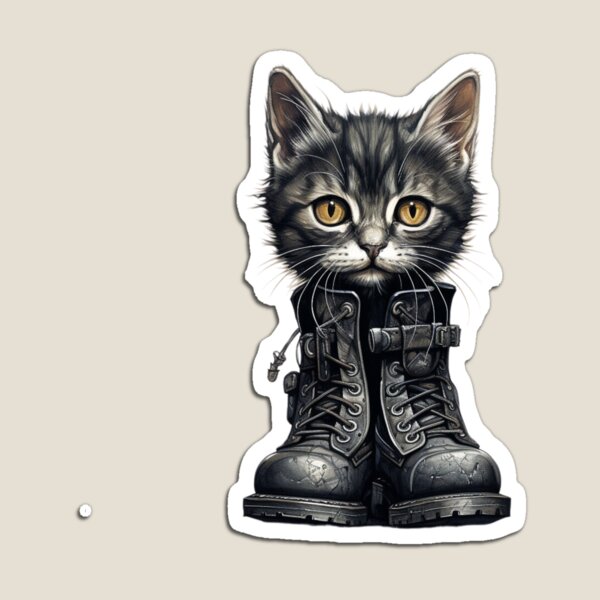 Item preview, Kitten in boots designed and sold by LazyLifestyle.