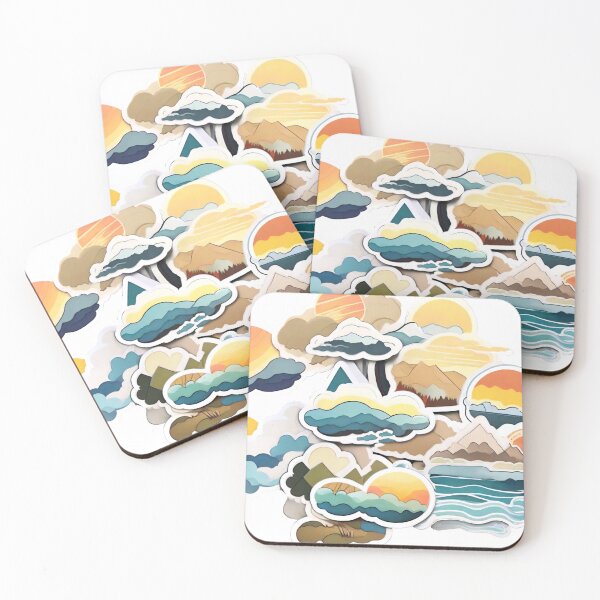 Item preview, Vivid Abstract Landscapes: Exploring Sun, Clouds, and Rivers (259) designed and sold by WASjourney.