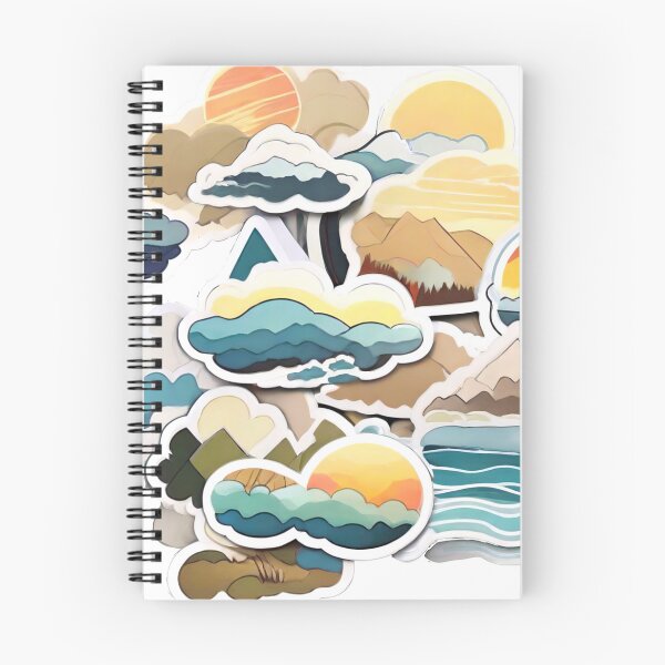 Item preview, Vivid Abstract Landscapes: Exploring Sun, Clouds, and Rivers (259) designed and sold by WASjourney.
