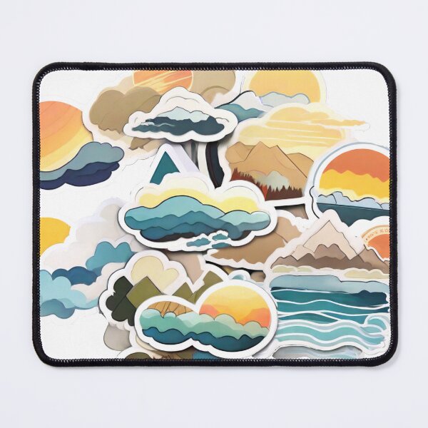Item preview, Vivid Abstract Landscapes: Exploring Sun, Clouds, and Rivers (259) designed and sold by WASjourney.